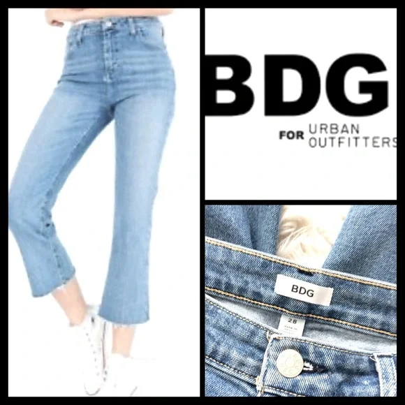 BDG Urban Outfitters High Rise Kick Crop Jeans - Picture 5 of 11